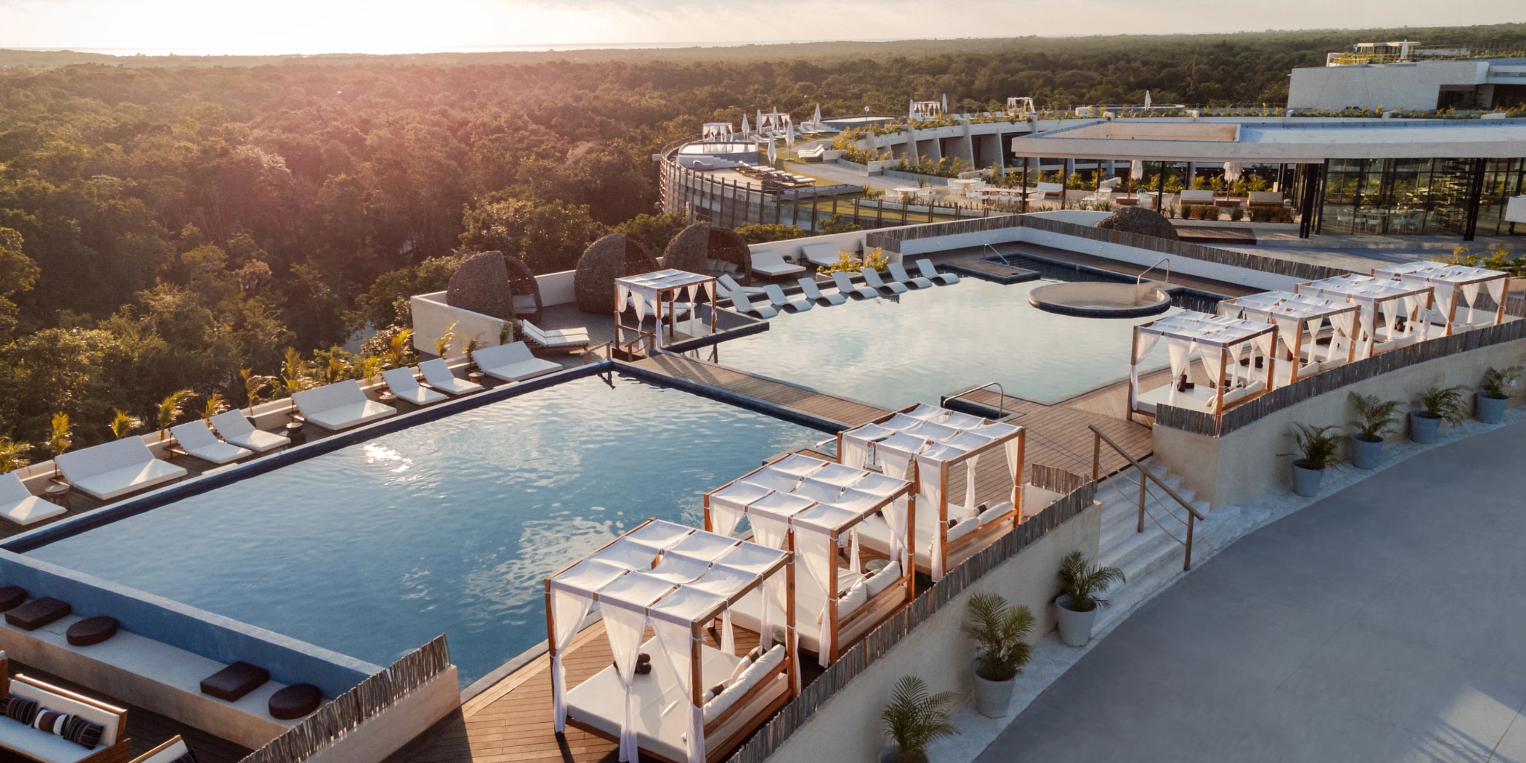 Secrets Tulum Aerial Pool